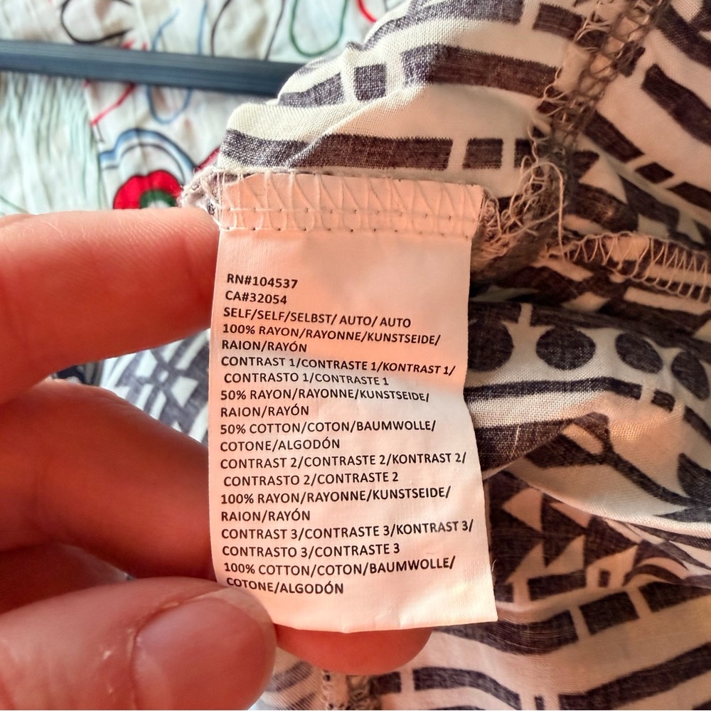 Tiny | Crochet Neck Patterned Blouse - image 6